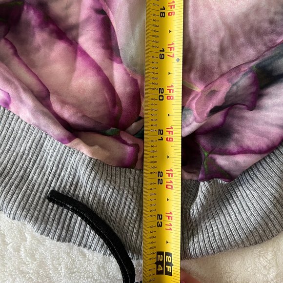 Ted Baker Rohani illuminated bloom grey purple floral cardigan sweater size 1 - Picture 9 of 11